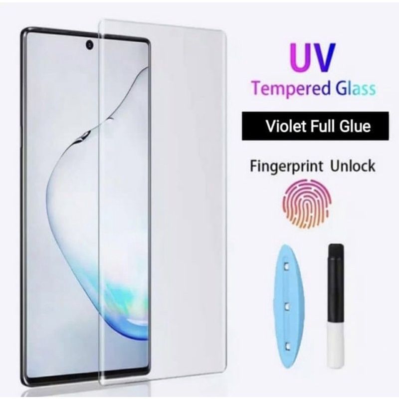 Tempered Glass Curved Uv Nano Full For Samsung S6 edge S10 S10Plus S20 S20Plus Note 10 - UA