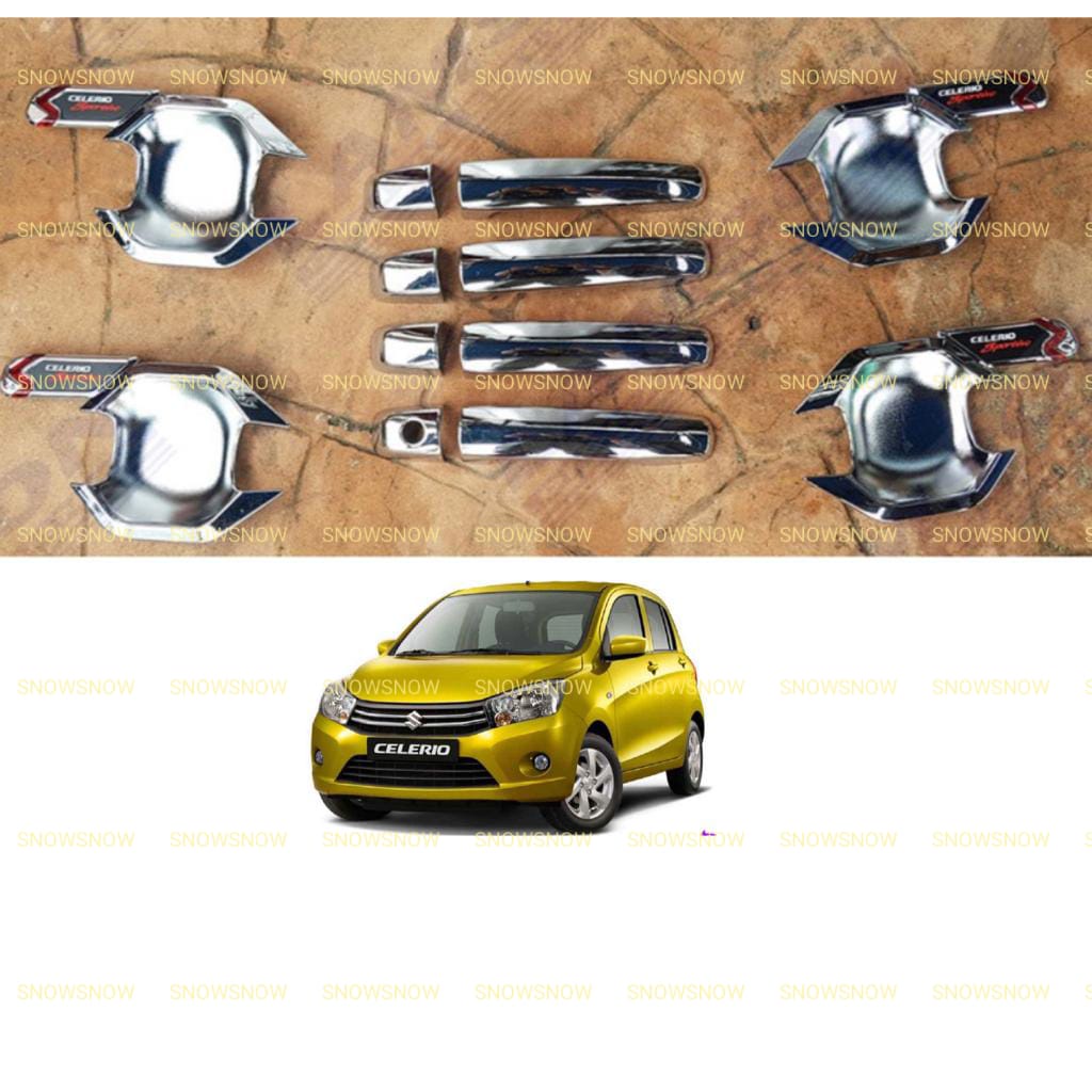 Paket Outer Handle Suzuki Celerio Activo Cover Hitam Chrome