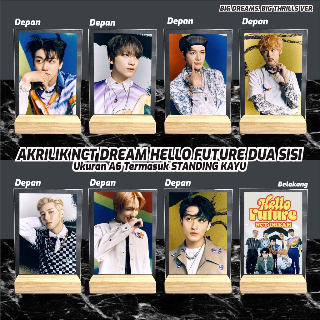 Akrilik Photo NCT DREAM KPOP // HELLO FUTURE // GAMBAR DUA SISI