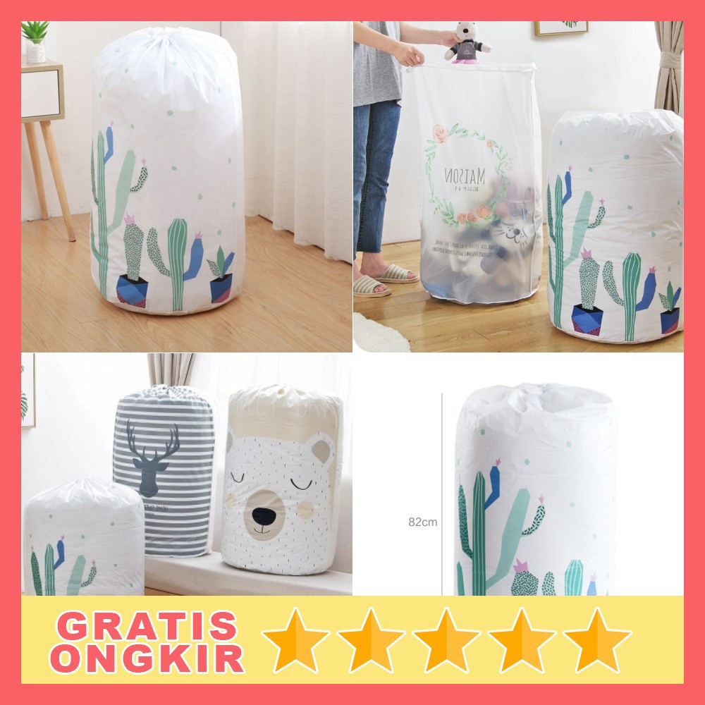 Keranjang Lipat Multifungsi Tempat Penyimpanan Pakaian Baju Kotor - Wadah Kranjang Tempat Mainan Ana