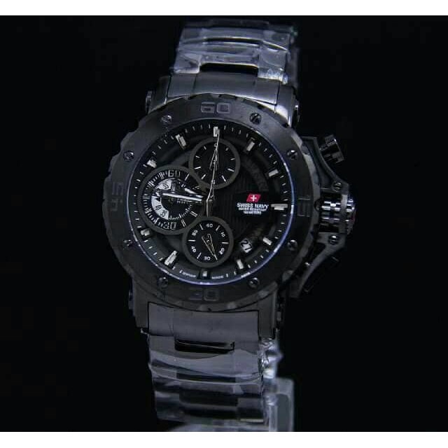 Jam Tangan Swiss Navy HC 8932 Black Original