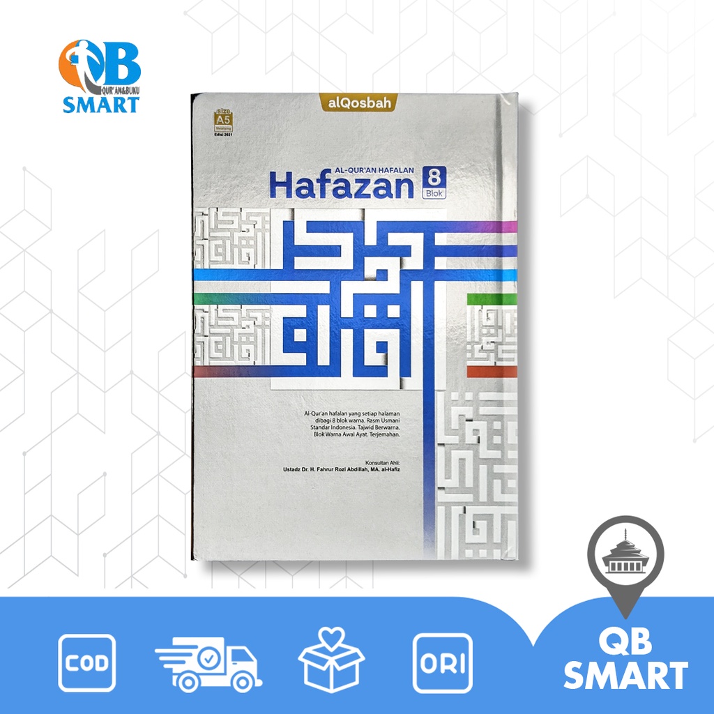 Al Quran Hafalan Ukuran A5 - AlQuran Al Qosbah Hafazan 8 Blok Edisi Metalizing