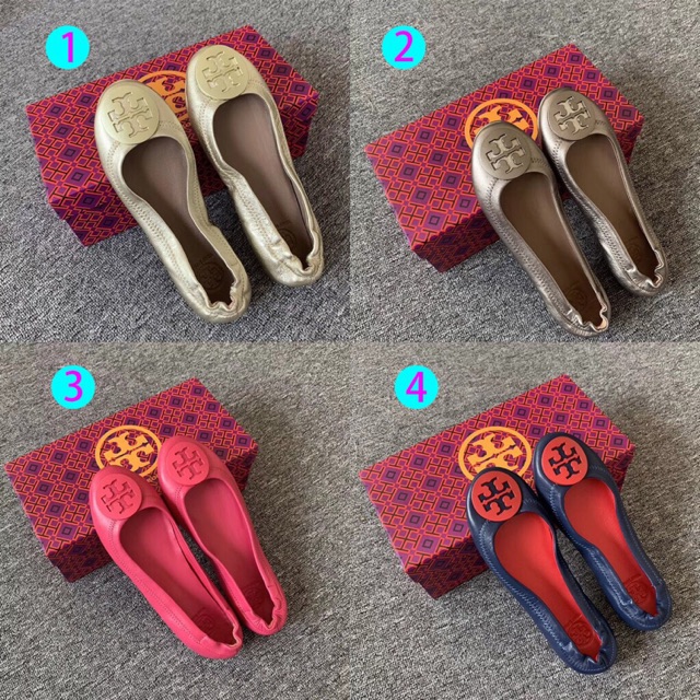 TORY BURCH MINNIE BALLET TRAVEL FLAT SHOES