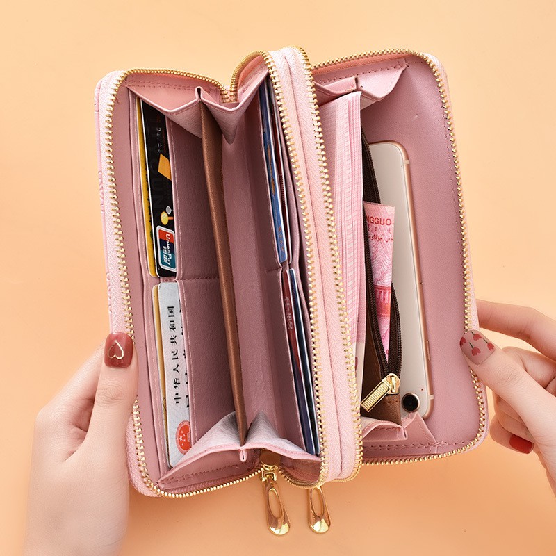 Puas Banget Sama Kualitas Dompet Ini JX 648 - Dompet Import Panjang Double Resleting - Dompet Wanita - Dompet Import - Dompet Import Berkualitas - Dompet Pesta - Dompet Uang - Dompet Kartu - Dompet HP