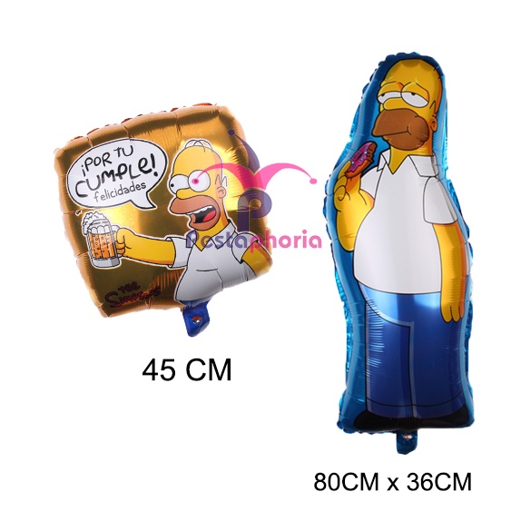 1 Set isi 2 Balon Foil The Simpsons