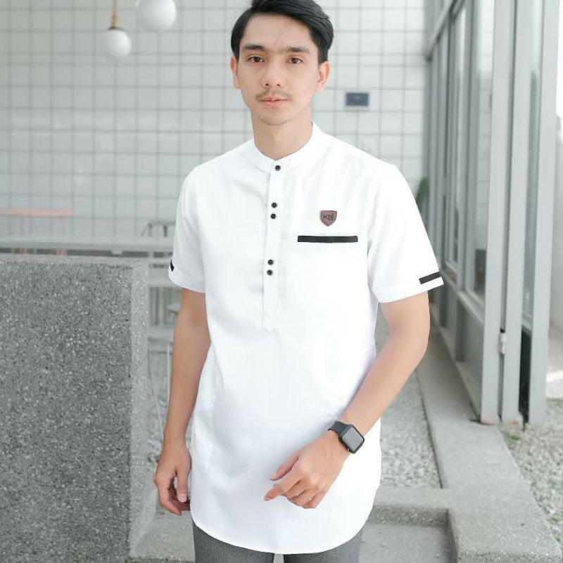 Baju Koko Kurta Dewasa Lengan Pendek Kekinian