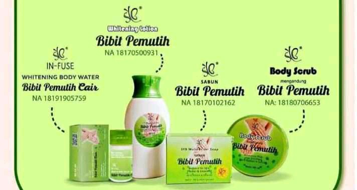 Syb Paket Lengkap Whitening 4in1 Body Lotion + Sabun + Scrub + Bci Bibit Pemutih