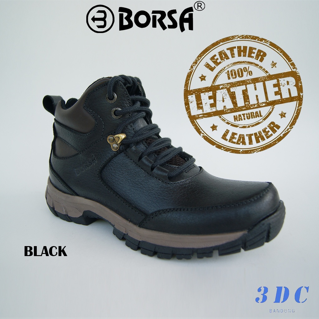 SEPATU BOOTS KULIT BORSA RAILWAYS - ORIGINAL LEATHER SAFETY