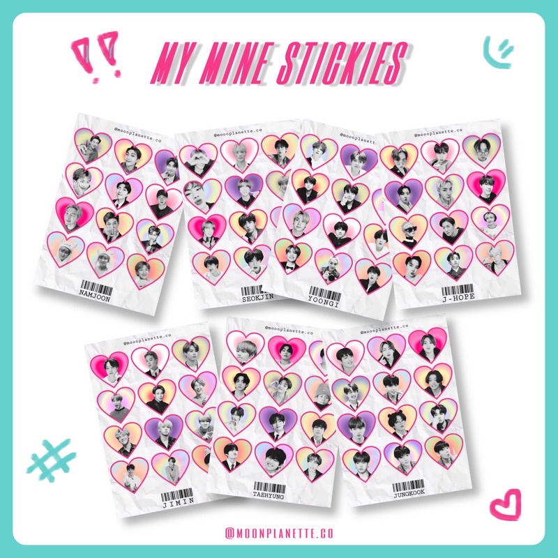 

MY MINE STICKERS | BANGTAN7 FANMADE GOODS