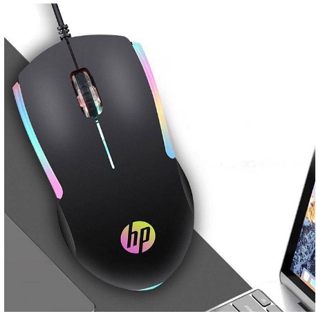 ITSTORE Mouse Gaming HP M160 - 1000DPI RGB USB Wired garansi resmi 1 tahun Optical Mouse USB