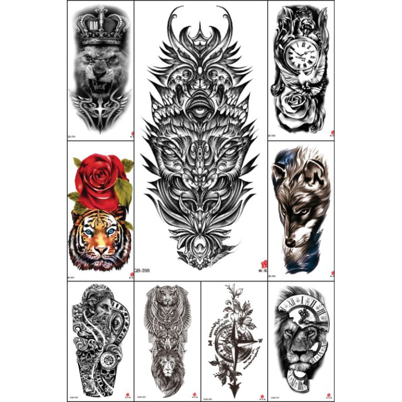 Tatto temporary Model terbaru Ukuran 21×11 MODEL XQB