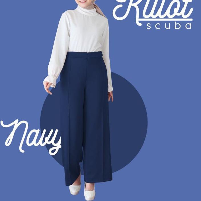 KULOT SCUBA CUBIT JUMBO PREMIUM / KULOT HIGHWAIST PUTIH TULANG / KULOT SCUBA CUBIT