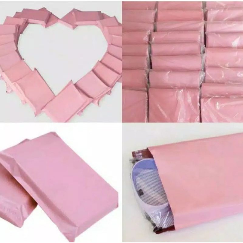 

Plasti Packing Polymailer ukuran 17×30 warna Pink