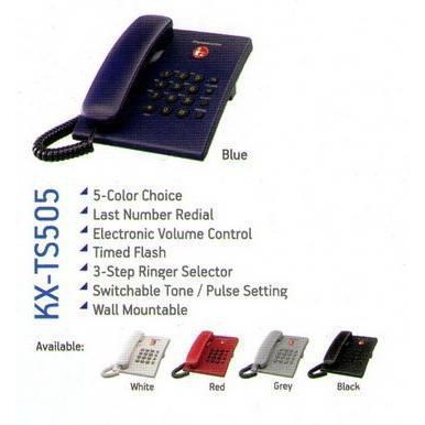 Unik Telepon Panasonic Kx ts505mx  Telpon rumah KX TS 505mx Limited