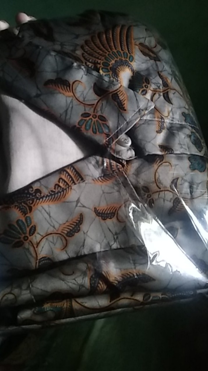 Kemeja Batik Sutra Silky Premium - Kombinasi Furing Full Body Istimewa - Atasan Licin Berkelas