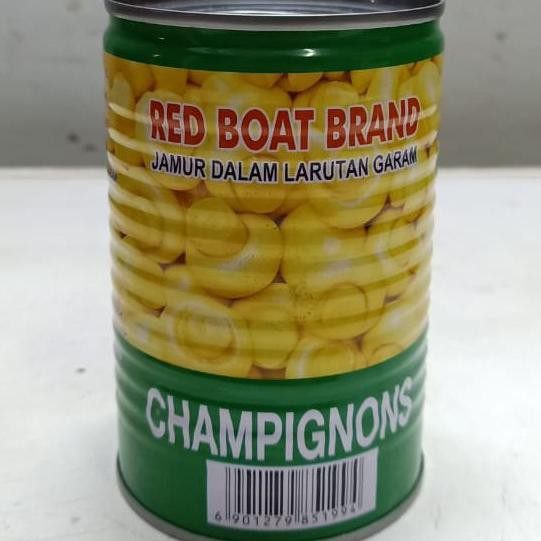 

Promo Awal tahun Jamur Kancing Kaleng Champignons 425gr / Mushroom Red Boat Brand Promo Awal tahun