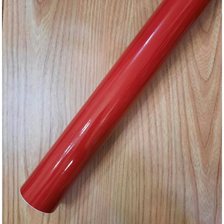 Stiker skotlet motor merah glossy