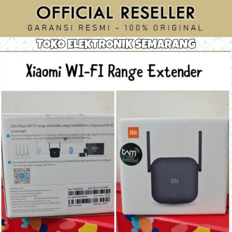 GARANSI RESMI TAM XIAO MI WIFI RANGE EXTENDER REPEATER PRO RESMI INDONESIA