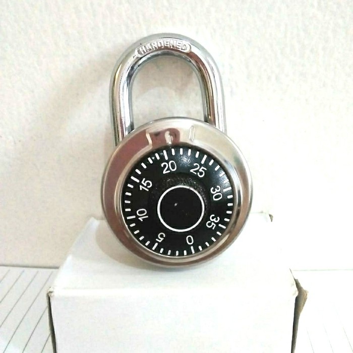 Gembok Padlock Model Putar Brangkas Security Rotary Combination Keyles