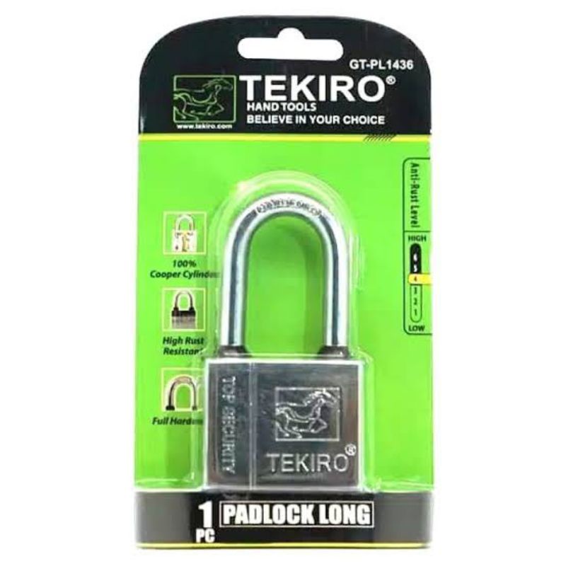 Gembok Leher Panjang 40mm Tekiro Original