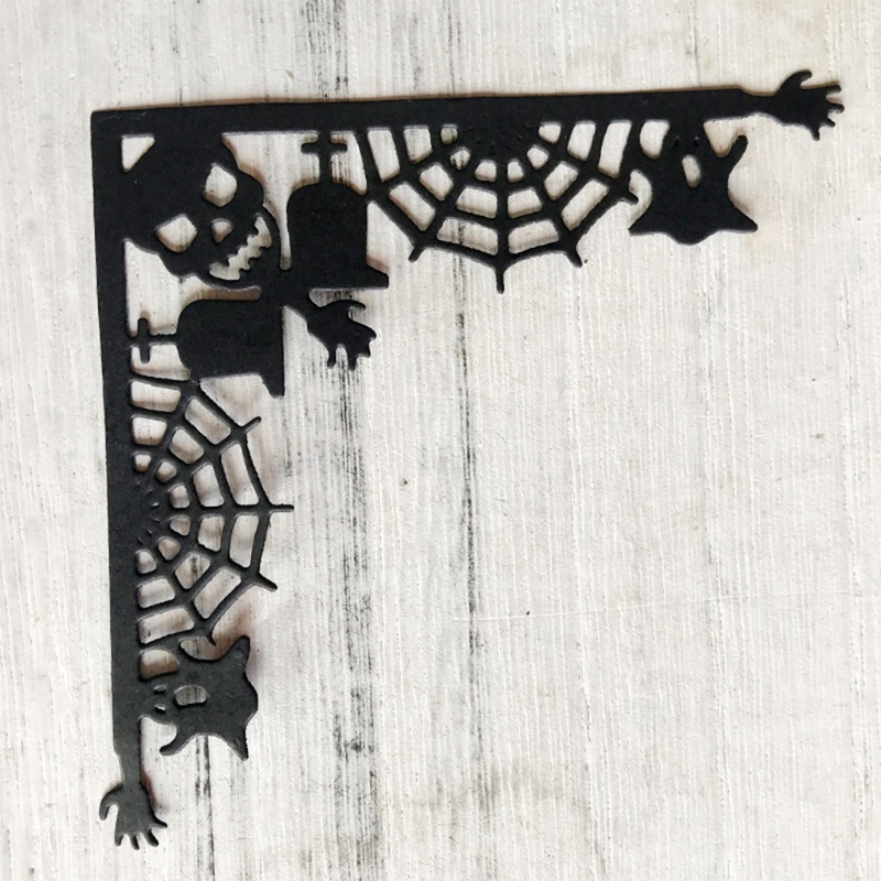 Cetakan Stensil Cutting Dies Motif Halloween Bahan Metal Untuk Scrapbook / Craft DIY / Embossing