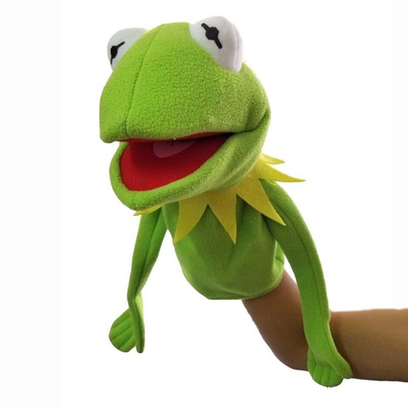 Street The Sesame Show Kermit The Frog Plush Hand Puppet Anak 40cm Mainan Hadiah