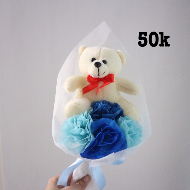 Buket bunga boneka beruang