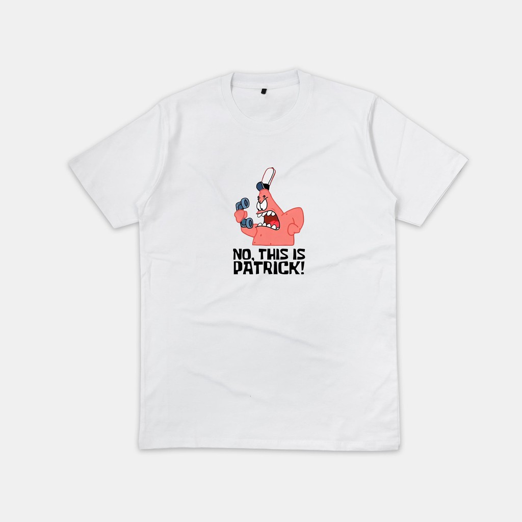 KAOS PRINT / KAOS GAMBAR / KAOS PATRICK / NO THIS IS PATRICK
