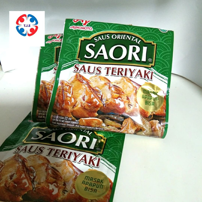 

sauce saori teriaki 22 ml x 10 pc / renteng