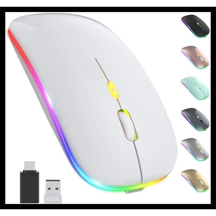 COD MOUSE WIRELESS SLIM SILENT LED RECHARGE /MOUSE LED/WIRELESS MOUSE COD
