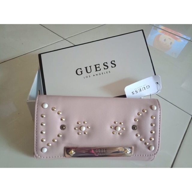 Dompet wanita import lipat guess brita pink ORIGINAL STORE