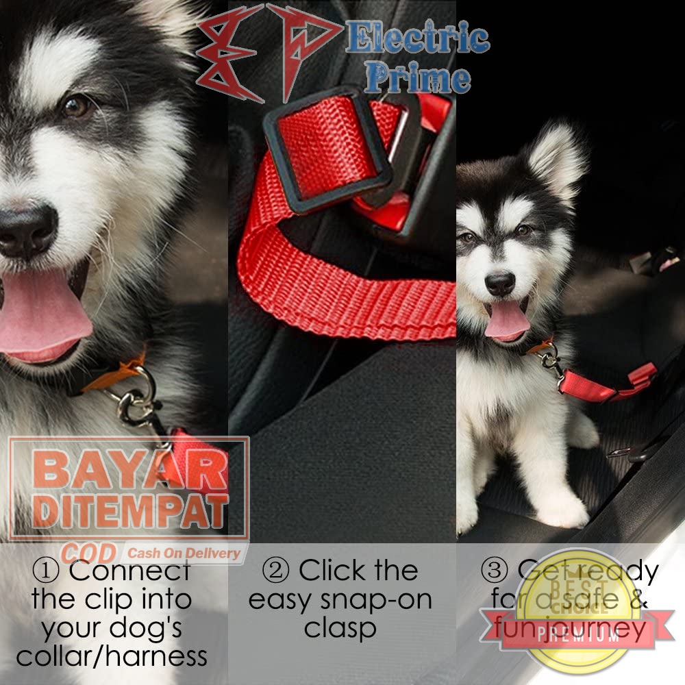 Dog Seat Belt Car Safety Pet Tali Sabuk Pengaman Kucing Peliharaan Harness Dog Cat