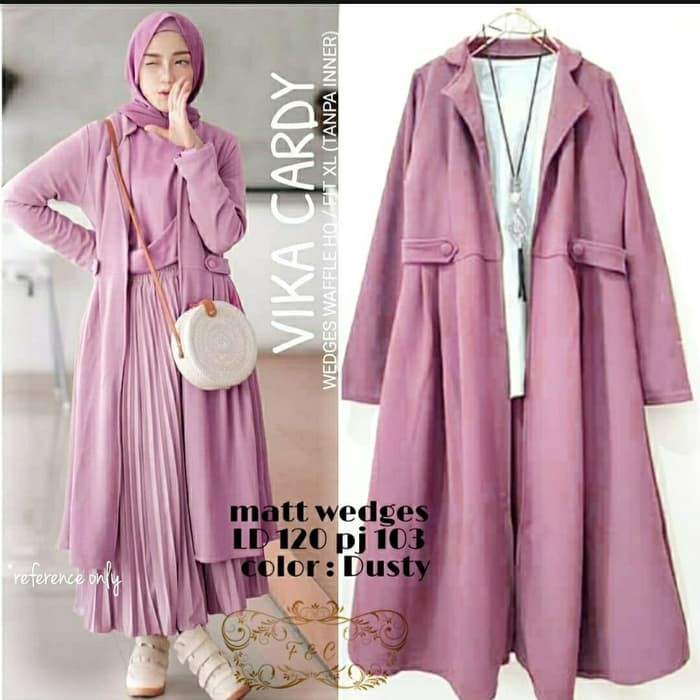 Long vest Rumbai baju  wanita  Tenun etnik  outer tanpa 