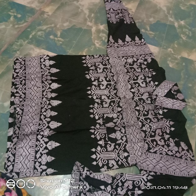 Kemeja Batik Pria Lengan Panjang Prada Anjani Silver
