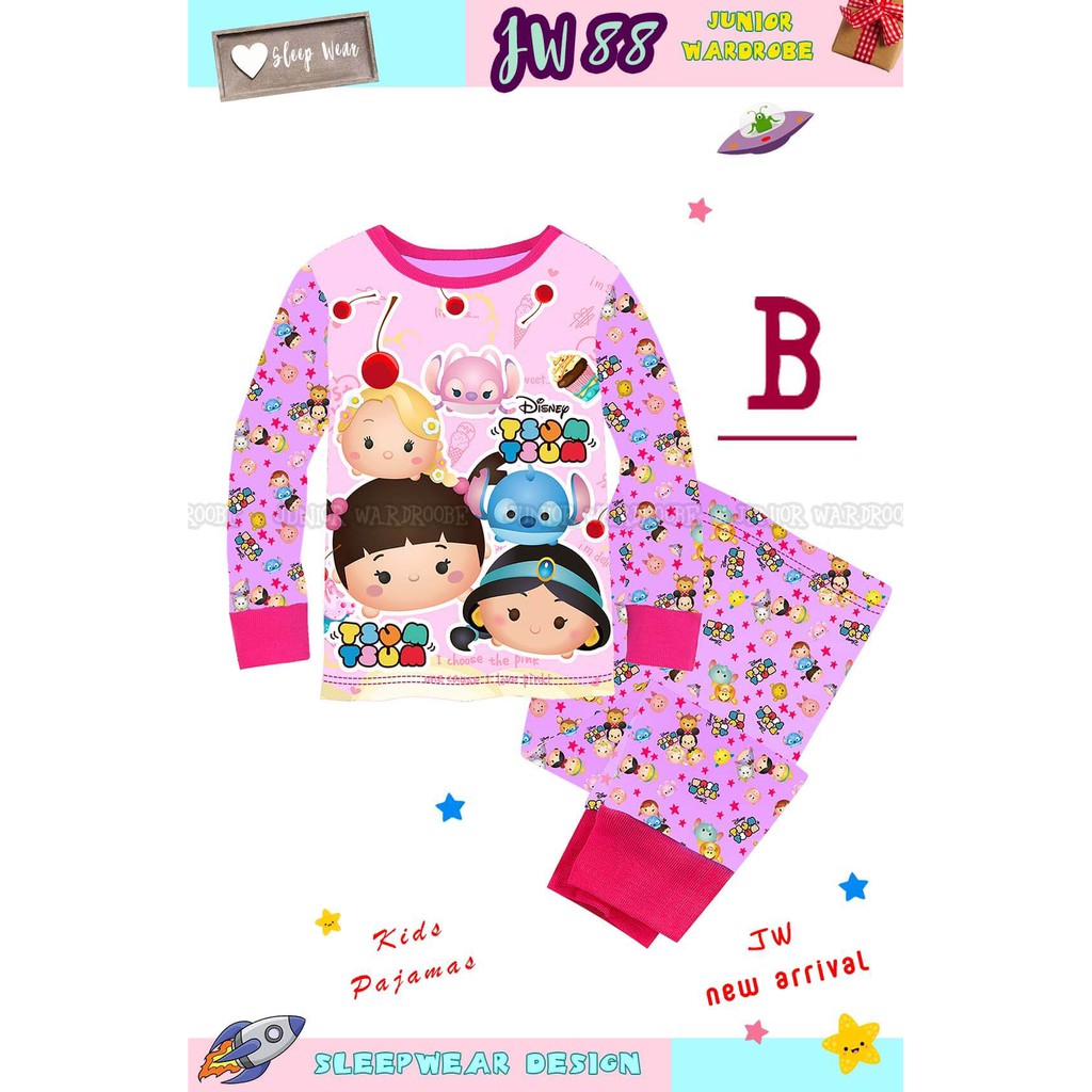JW 88-B Baju Tidur Anak Disney Tsum Tsum