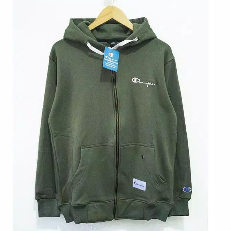 HOODIE ZIPPER CHAMPION HIGH QUALITY CASUAL HYPE FASHION PRIA