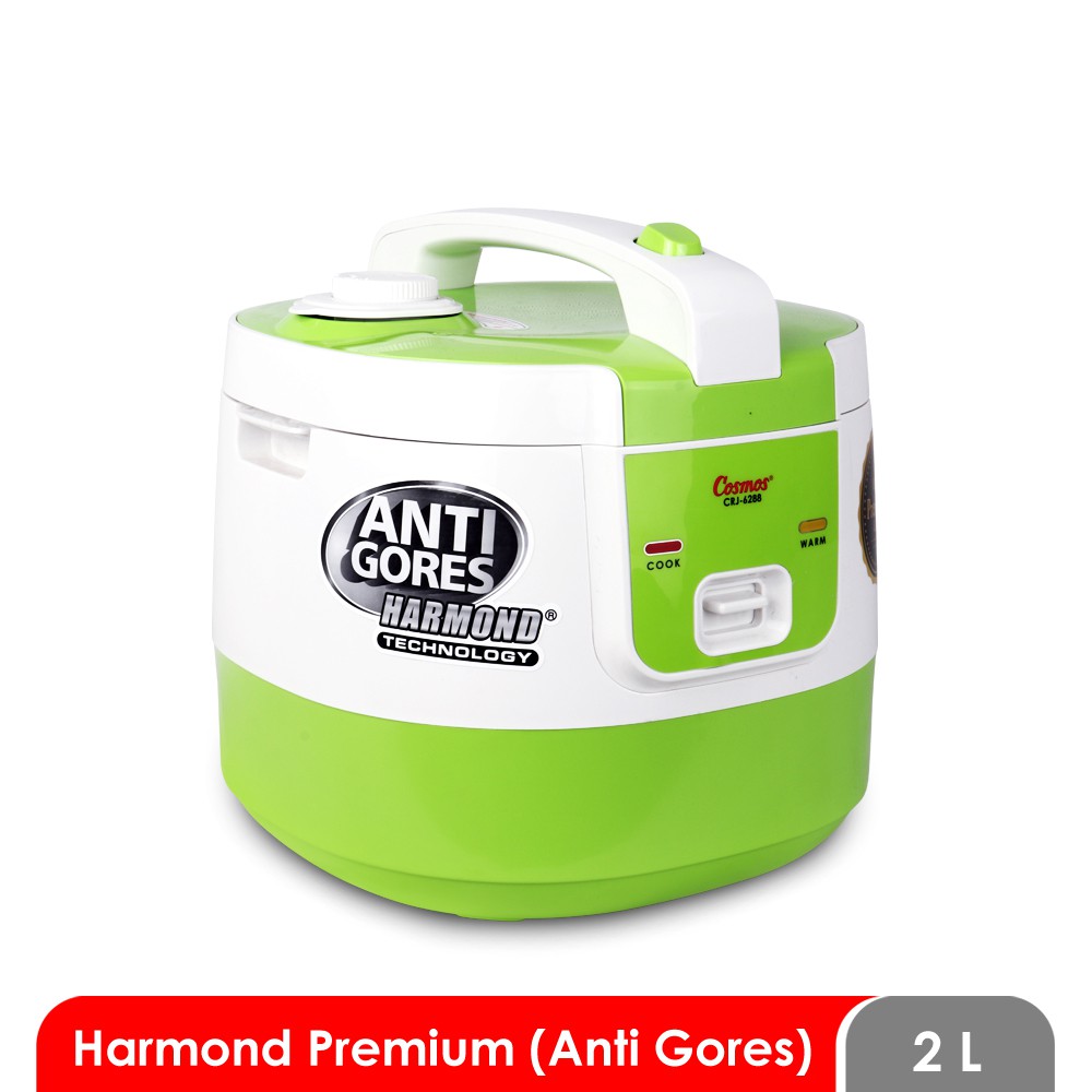 COSMOS Rice Cooker 2 Liter Anti Gores CRJ 6288 Harmond / Magic Com - Garansi 1 Tahun