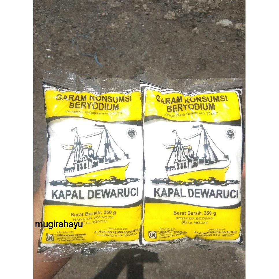 

Garam Dapur 250 Gr - Garam Konsumsi Beryodium Dewaruci