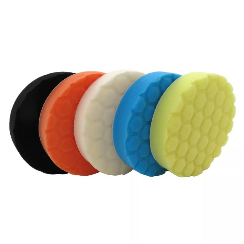 Busa poles 5 inch velcro Sponge Polishing Pads Car Perawatan Mobil Pad Buff Auto Care