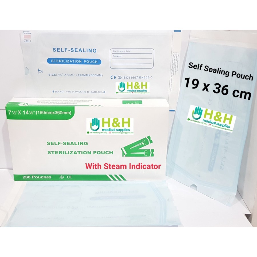 Self Sealing Pouch PER 10 PCS / Self Sealling Pouch 19X36CM /  / Self Sealling Pouch / Sterilization Pouch / Sterilization Pack