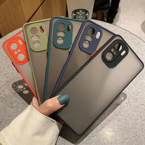 Hybrid Matte Case Xiaomi Poco F3 , Poco M3 Casing Frosted Hard Case