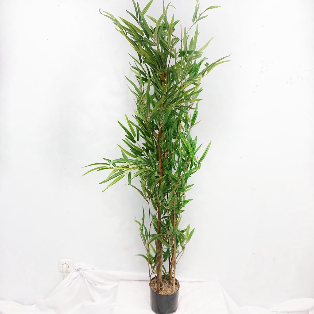 Pohon Bambu Hias Jumbo Artificial Dekorasi Sudut Rumah Hijau dan Aesthetic Bamboo Tree Artifical Import Hiasan Taman Azgalery PBP79