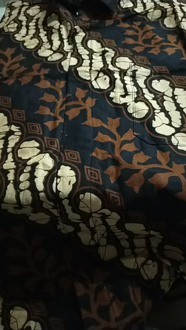 Bswart Batik Hrb026 Kenongo Hem Pendek Padi Pekalongan M L Xl Batik Pria Murah Modern Grosir