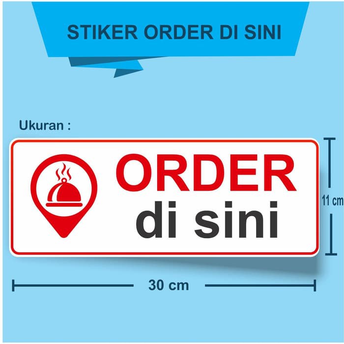 

STIKER ORDER DISINI untuk usaha kuliner dan lainnya DA 6787