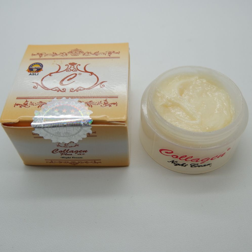 COLLAGEN CREAM KRIM ORIGINAL SINGLE MALAM 1 PCS GIRLSNEED77