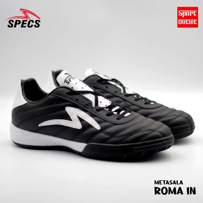 Jual SEPATU FUTSAL SPECS METASALA ROMA BLACK WHITE Shopee Indonesia