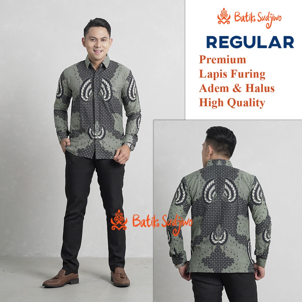 Atasan Kemeja Batik Pria Regular 1081