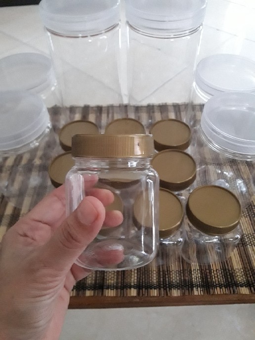 Toples Kotak Plastik 200ml - Jar Bumbu