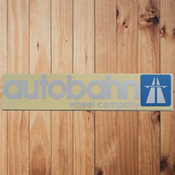 

Sticker Autobahn Wheel Company Text and Logo