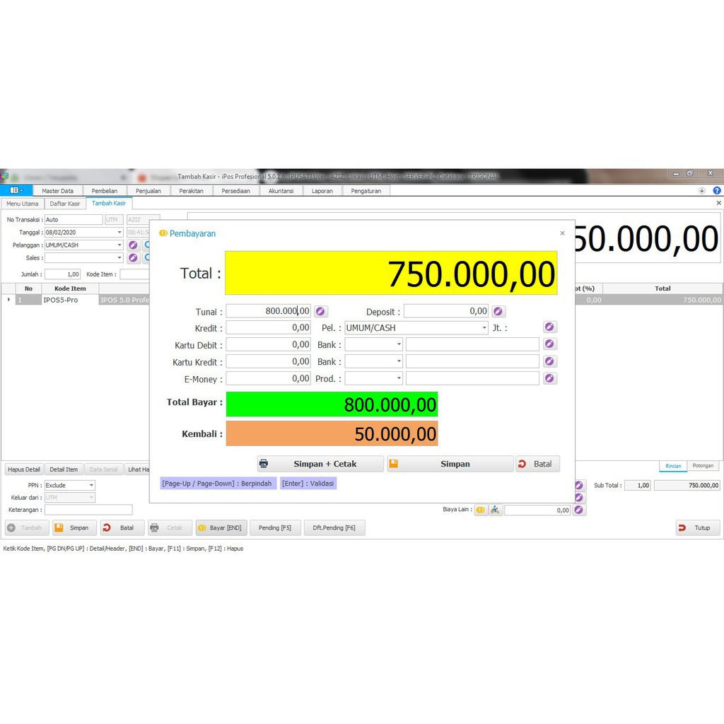 Software Kasir Ipos 5 Ultimate Original / Program Kasir Ipos 5 Ultimate Dongle